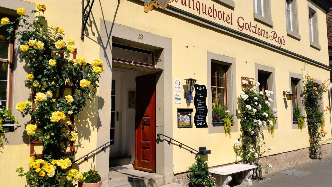 Boutiquehotel Goldene Rose - Self-Check-In Rothenburg ob der Tauber Eksteriør billede